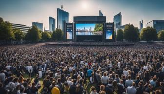 EM 2020: Feierliche Atmosphäre, Public Viewing und Ärger über Pfandgutscheine auf der Fanmeile in Frankfurt