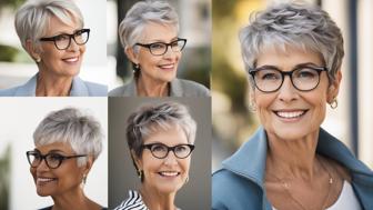 Freche Frisuren ab 60 mit Brille: Kreative Looks für selbstbewusste Frauen