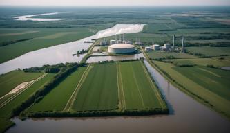 Landwirtschaftliche Flächen von Hochwasser am AKW Biblis betroffen