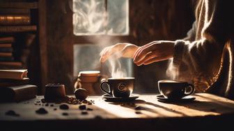 Lesen im Kaffeesatz: Lernen Sie, wie man die Zukunft aus einer Tasse Kaffee lesen kann