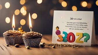 Lustige und herzliche Sprüche für den 30. Geburtstag