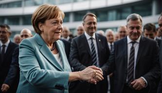 Merkel sagt Abschiedsworte an Trittin beim Verlassen des Bundestags