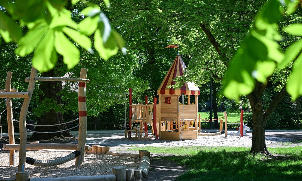 Neuer Spielbereich im Hanauer Schlossgarten wird am 11. Mai eröffnet