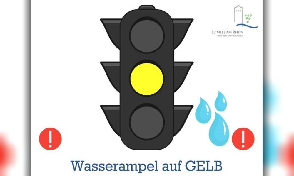 Rheingau: Verbrauch bleibt nahe Spitzenniveau trotz gelber Wasserampel